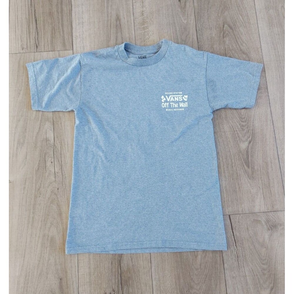 Vans Music For The Soul Gray Off the Wall Bunny Rabbit Record T-Shirt Small